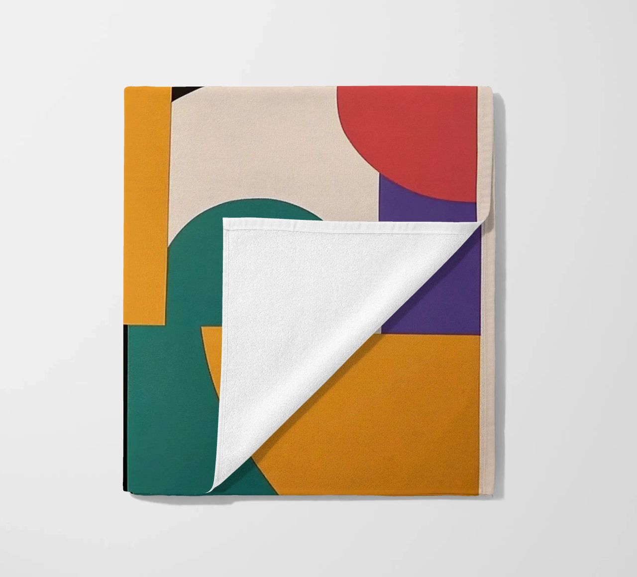 Design dynamics: the energy of the Bauhaus beach towel by Nikis Art Studio