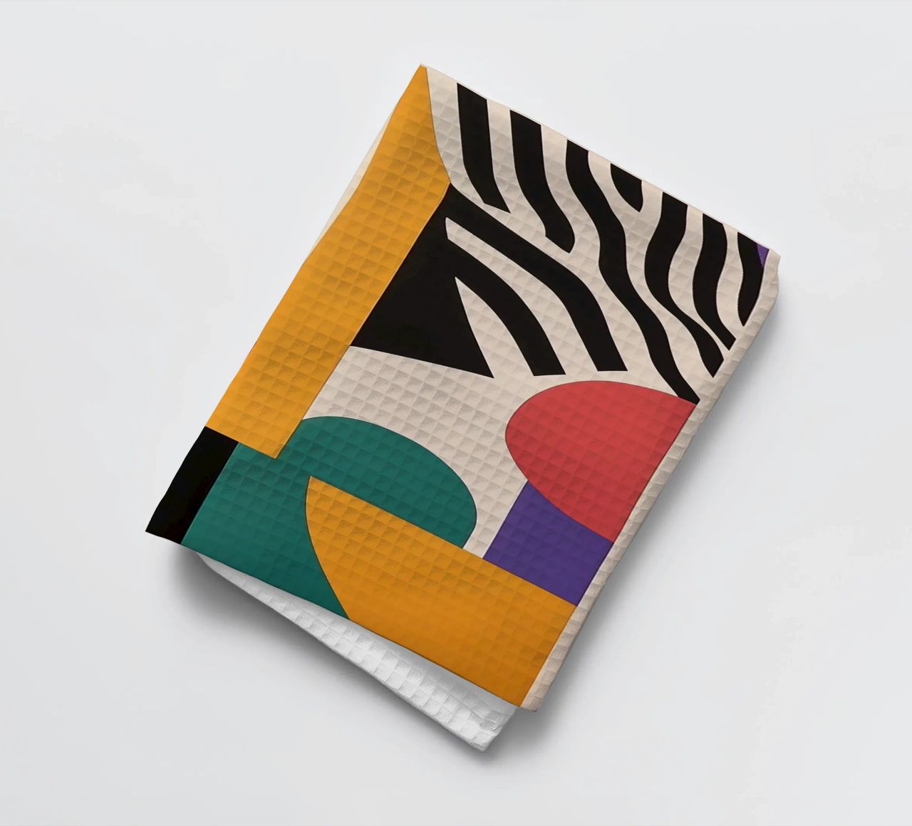 Design dynamics: the energy of the Bauhaus tea towel by Nikis Art Studio
