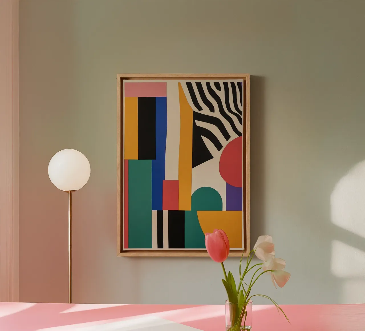 Design-Dynamik: Die Energie des Bauhaus Leinwand von Nikis Art Studio
