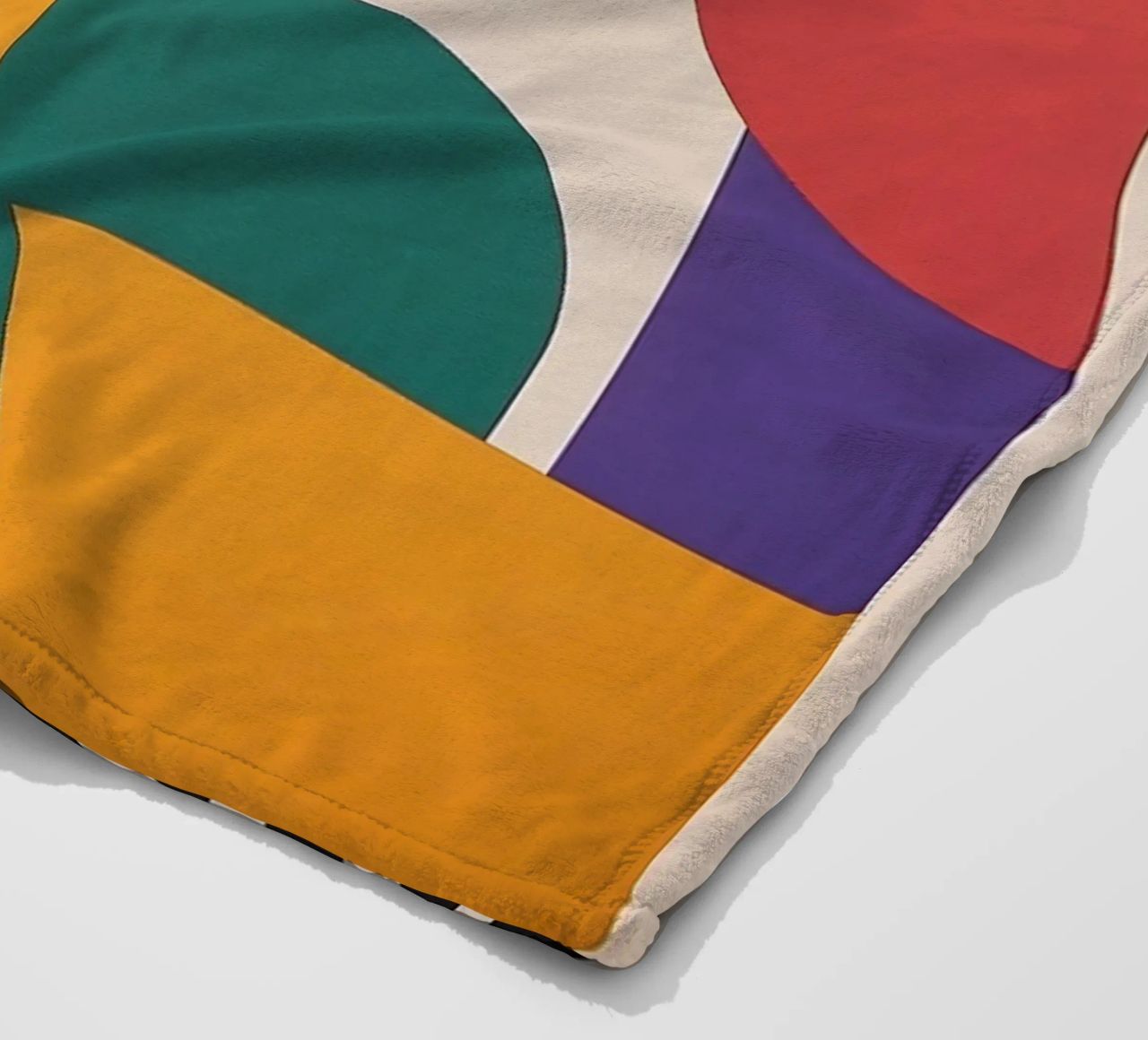 Design dynamics: the energy of the Bauhaus fleece blanket by Nikis Art Studio