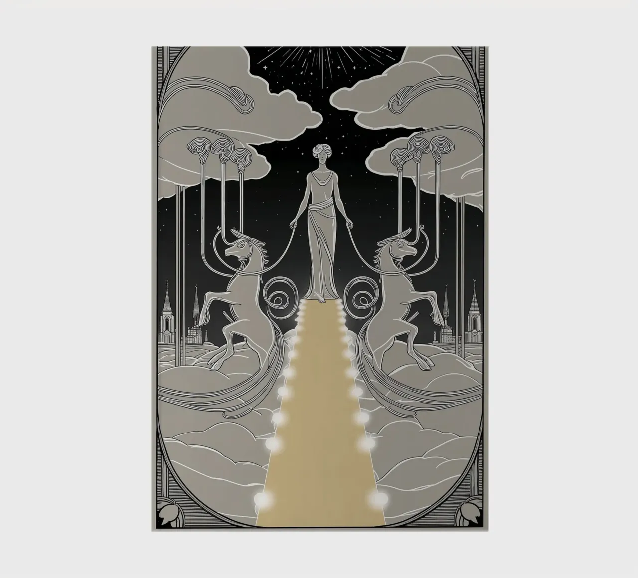 The Chariot – Mastering Control for Success notebook by Mystique & Muse