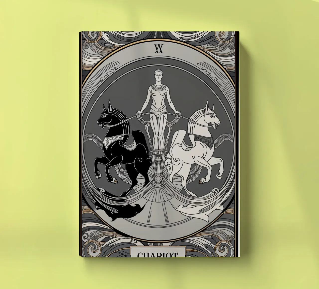 The Chariot – Driving Forward with Determination notebook by Mystique & Muse