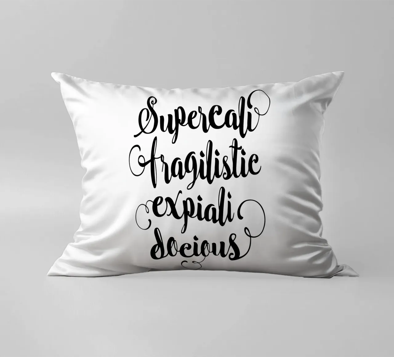 Supercalifragilisticexpialidocious cuscino da THE MOTIVATED TYPE