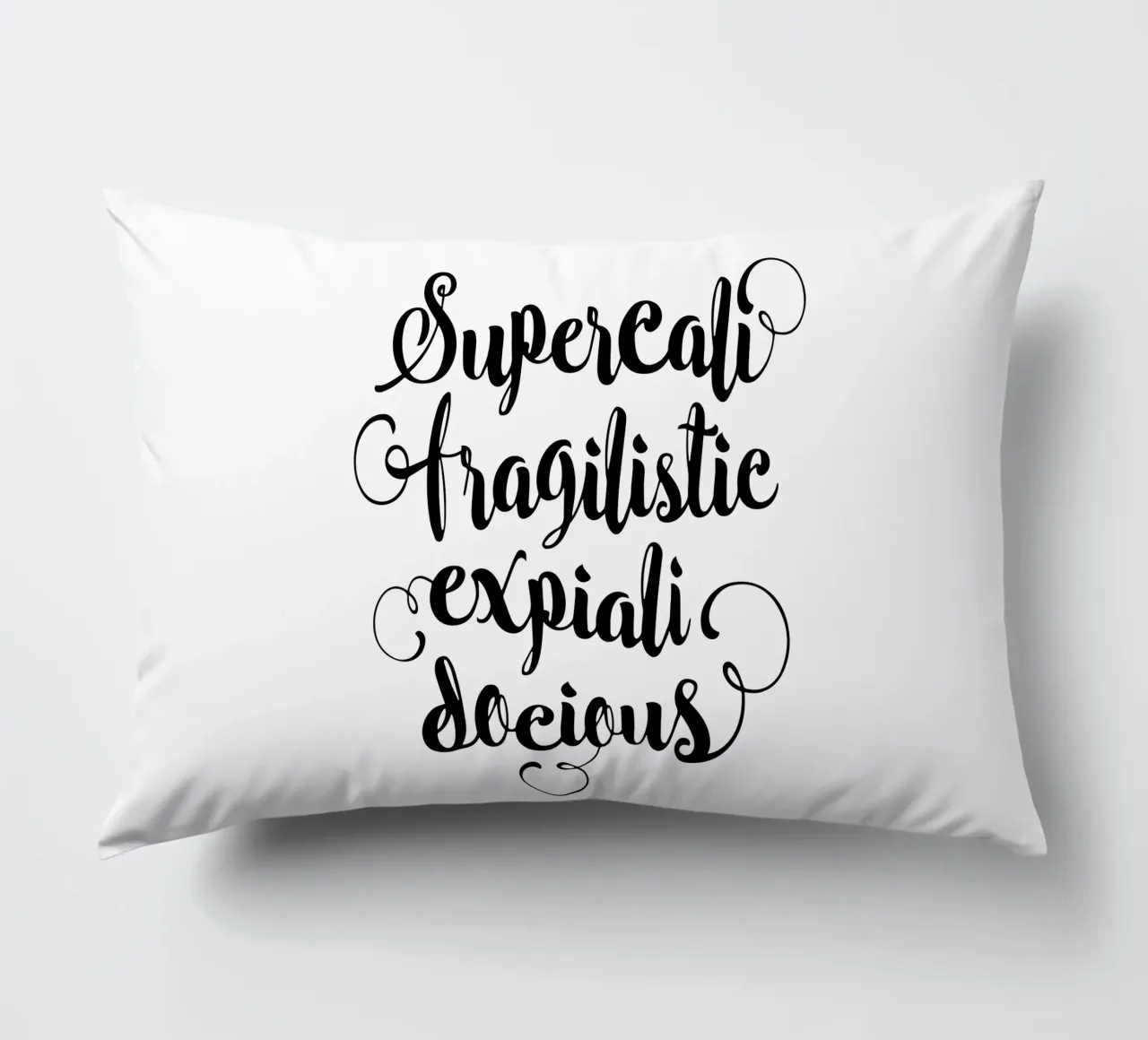 Supercalifragilisticexpialidocious cuscino da THE MOTIVATED TYPE