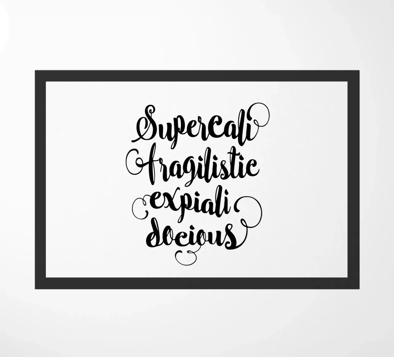 Supercalifragilisticexpialidocious zerbino da THE MOTIVATED TYPE