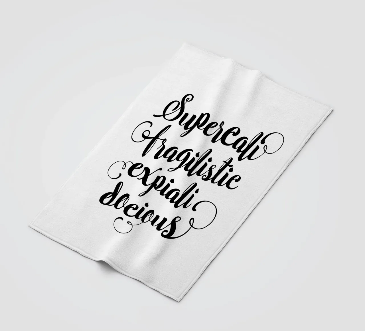 Supercalifragilisticexpialidocious coperta in pile da THE MOTIVATED TYPE