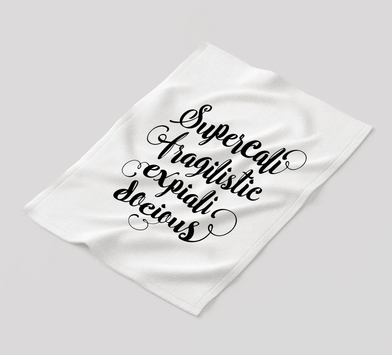 Supercalifragilisticexpialidocious coperta in pile da THE MOTIVATED TYPE
