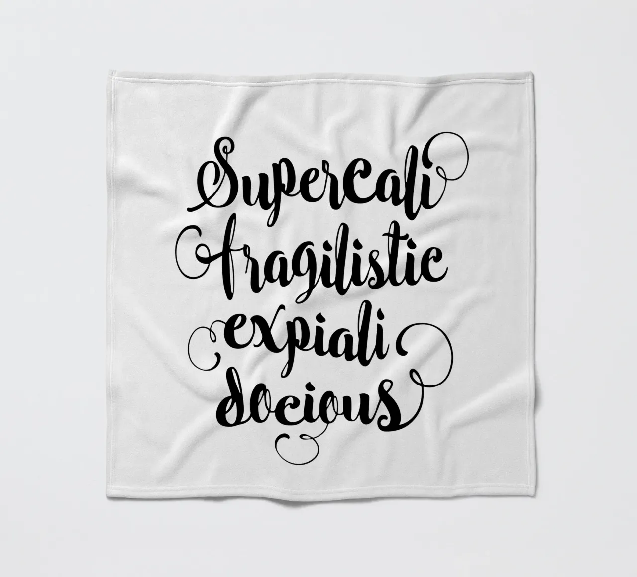 Supercalifragilisticexpialidocious coperta in pile da THE MOTIVATED TYPE