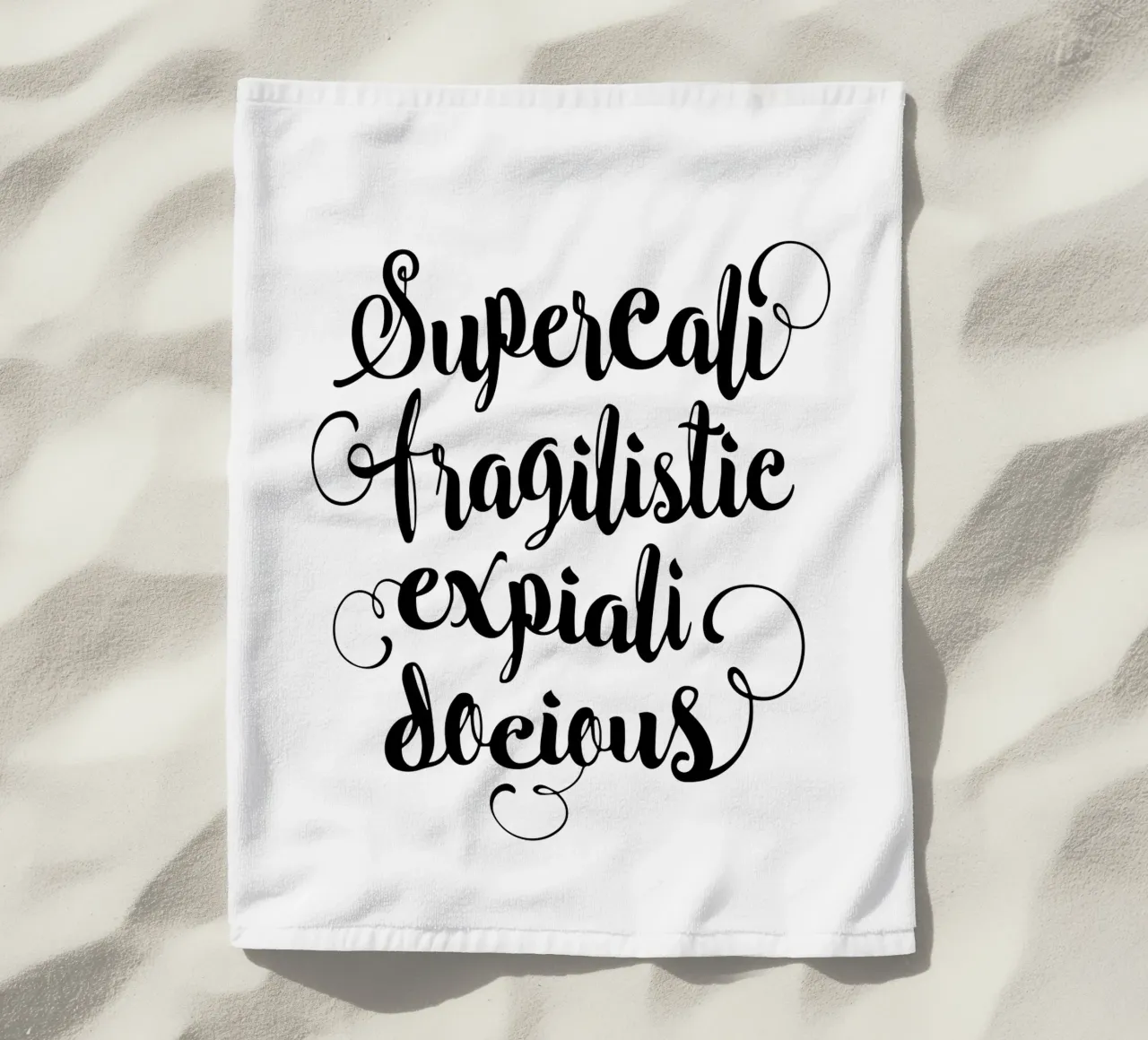 Supercalifragilisticexpialidocious telo mare da THE MOTIVATED TYPE