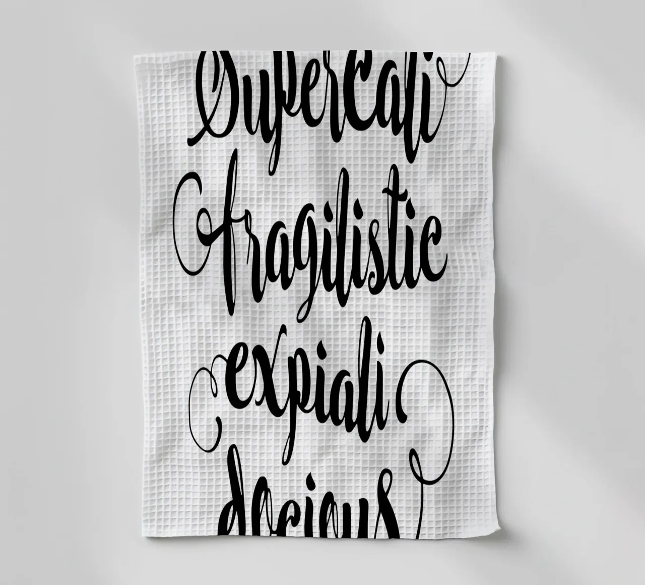 Supercalifragilisticexpialidocious canovaccio da cucina da THE MOTIVATED TYPE