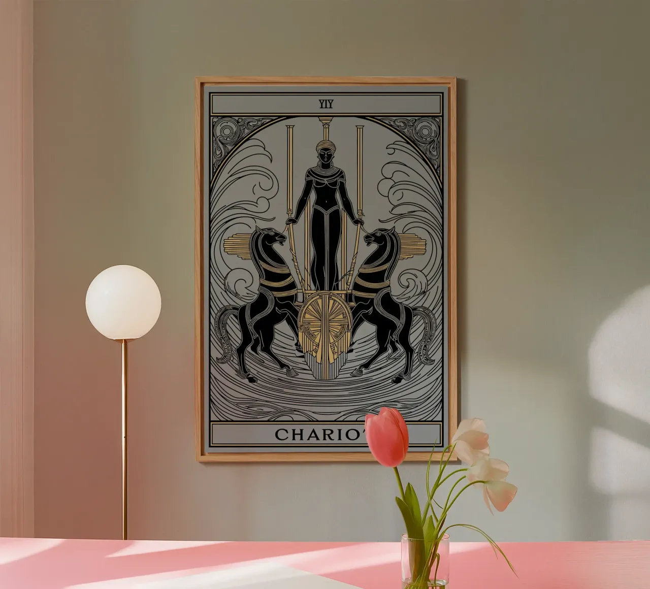 The Chariot – Victory through Willpower and Focus forex plate by Mystique & Muse