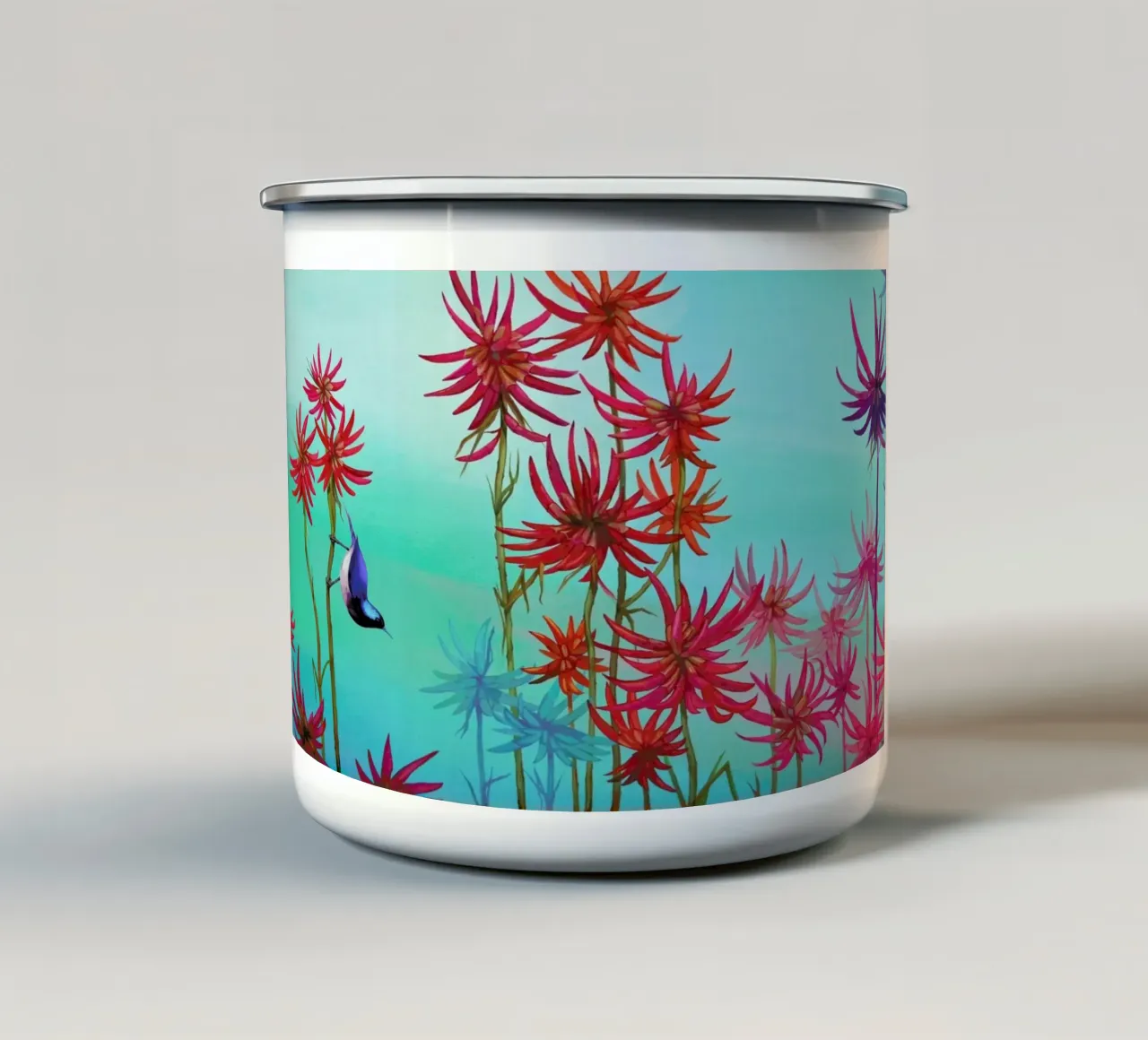 Blue Bird tazza in smalto da Naito Shinpei