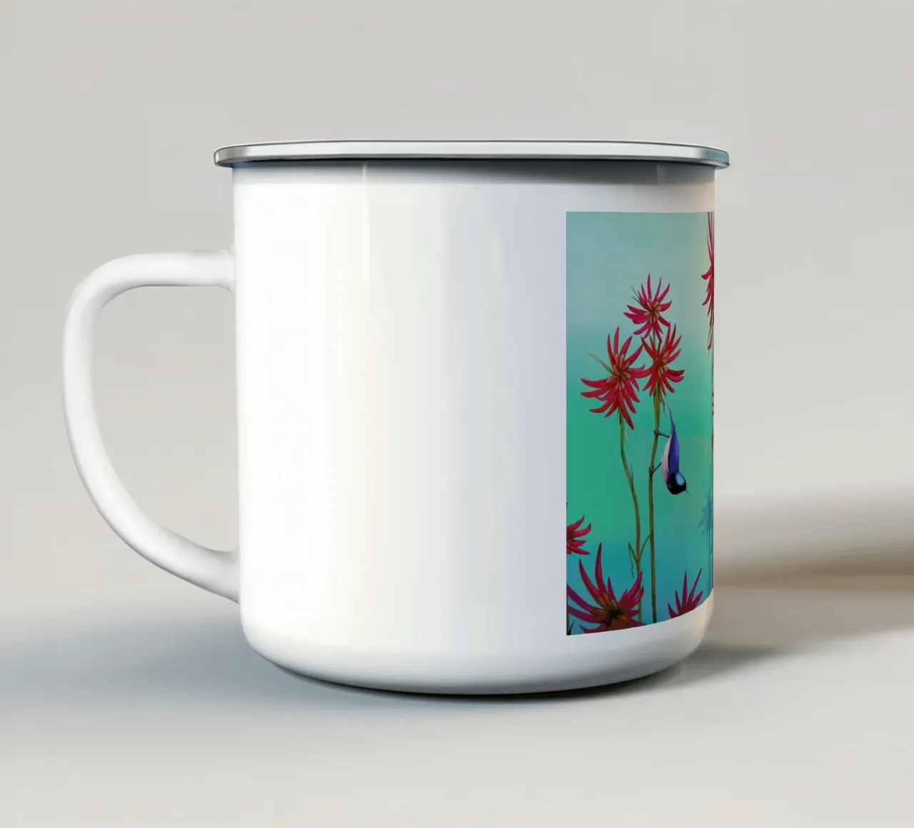 Blue Bird tazza in smalto da Naito Shinpei