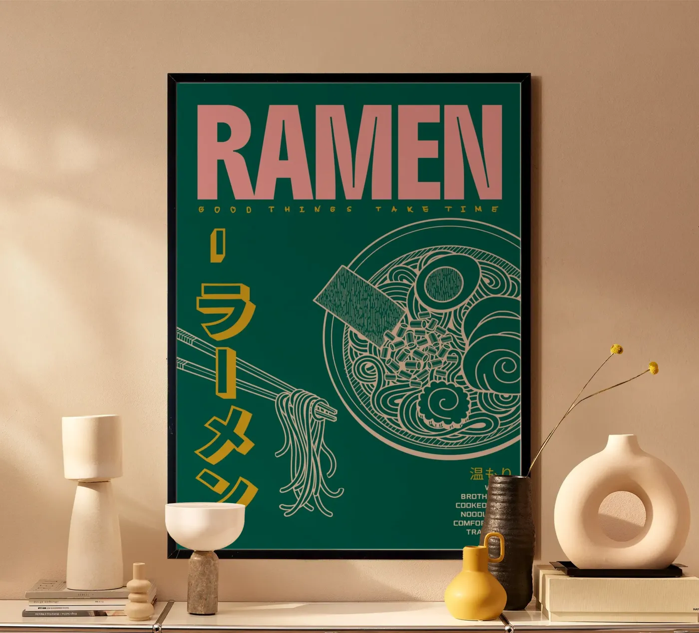 Ramen poster van PurePeachArt