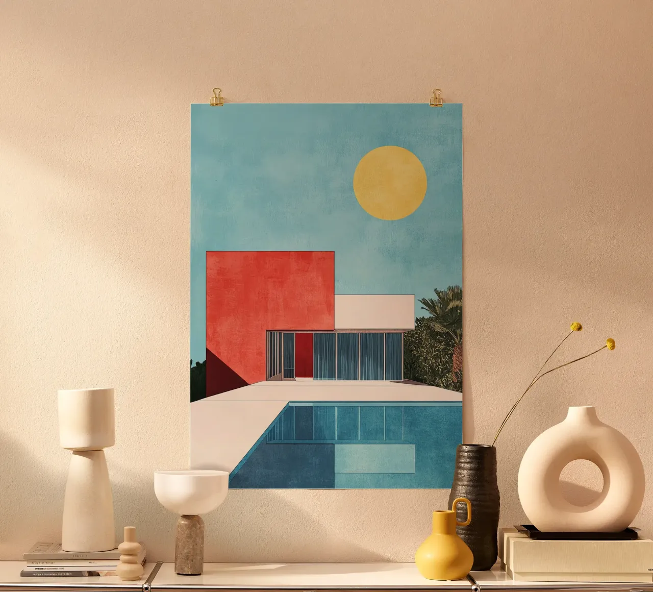 Bauhaus "Pool" poster by Nikis Art Studio