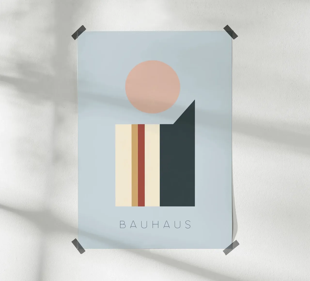 Bauhaus poster con telaio in alluminio da Nikis Art Studio