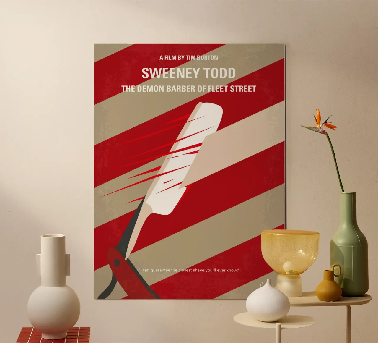 No849 My Sweeney Todd minimal movie poster poster da Chungkong