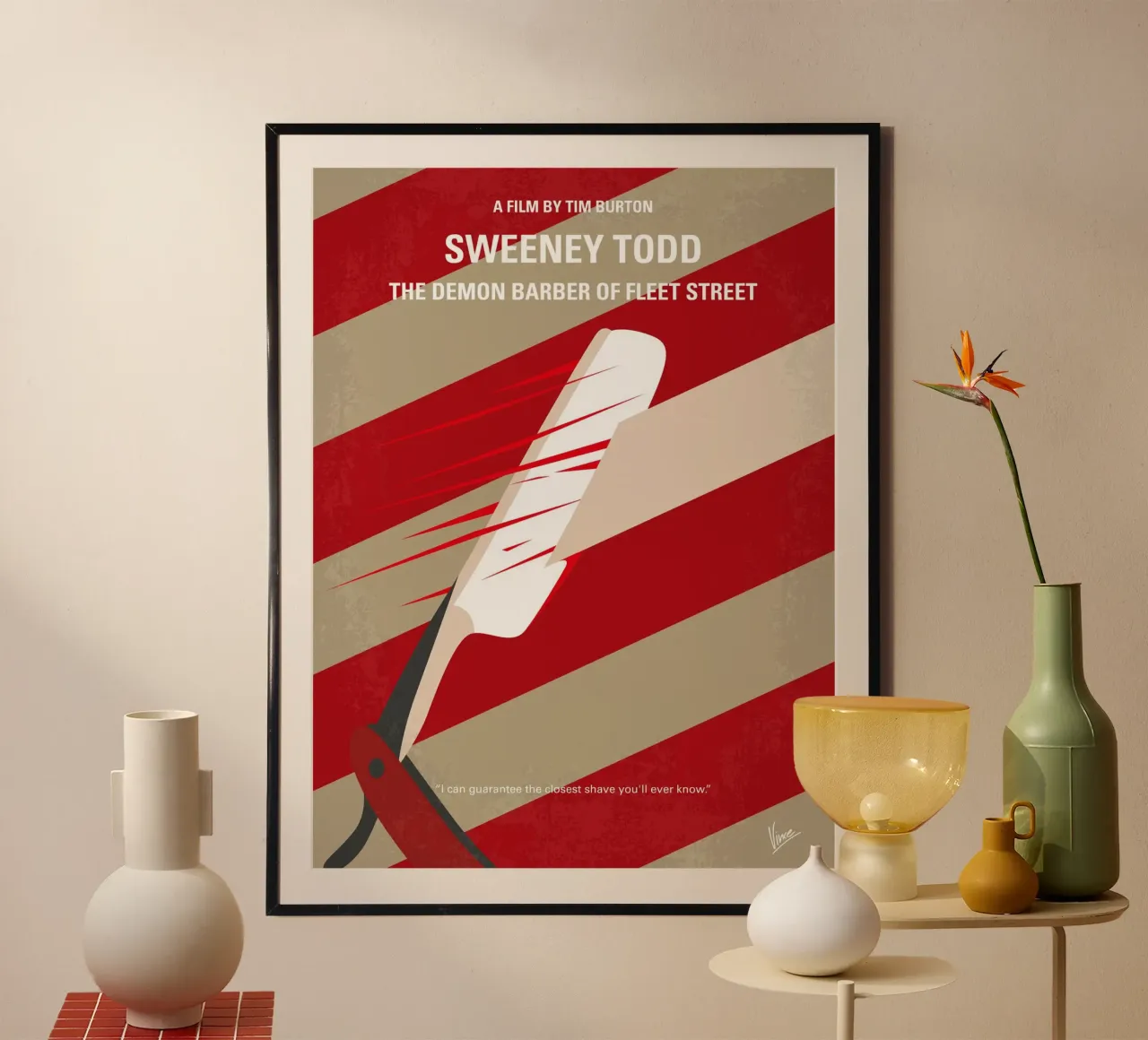 No849 My Sweeney Todd minimal movie poster poster da Chungkong