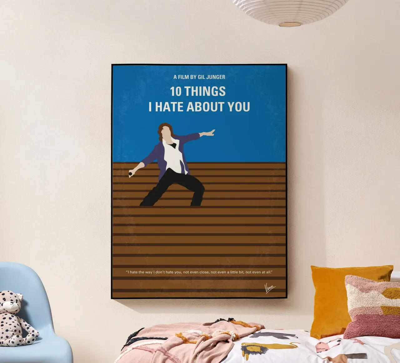 No850 My 10 Things I Hate About You minimal movie poster plexiglass da Chungkong