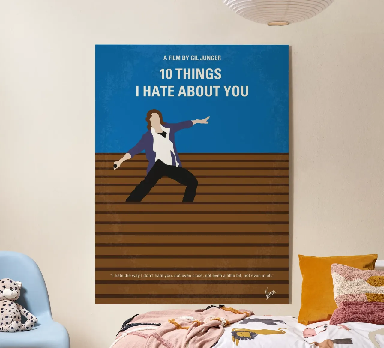 No850 My 10 Things I Hate About You minimal movie poster plexiglass da Chungkong