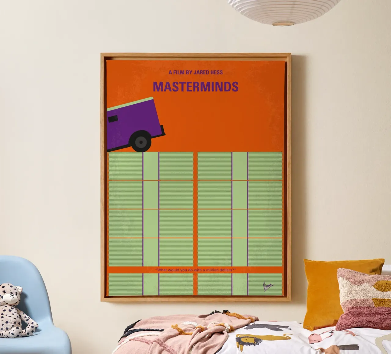 No851 My Masterminds minimal movie poster lienzo con Marco flotante de Chungkong