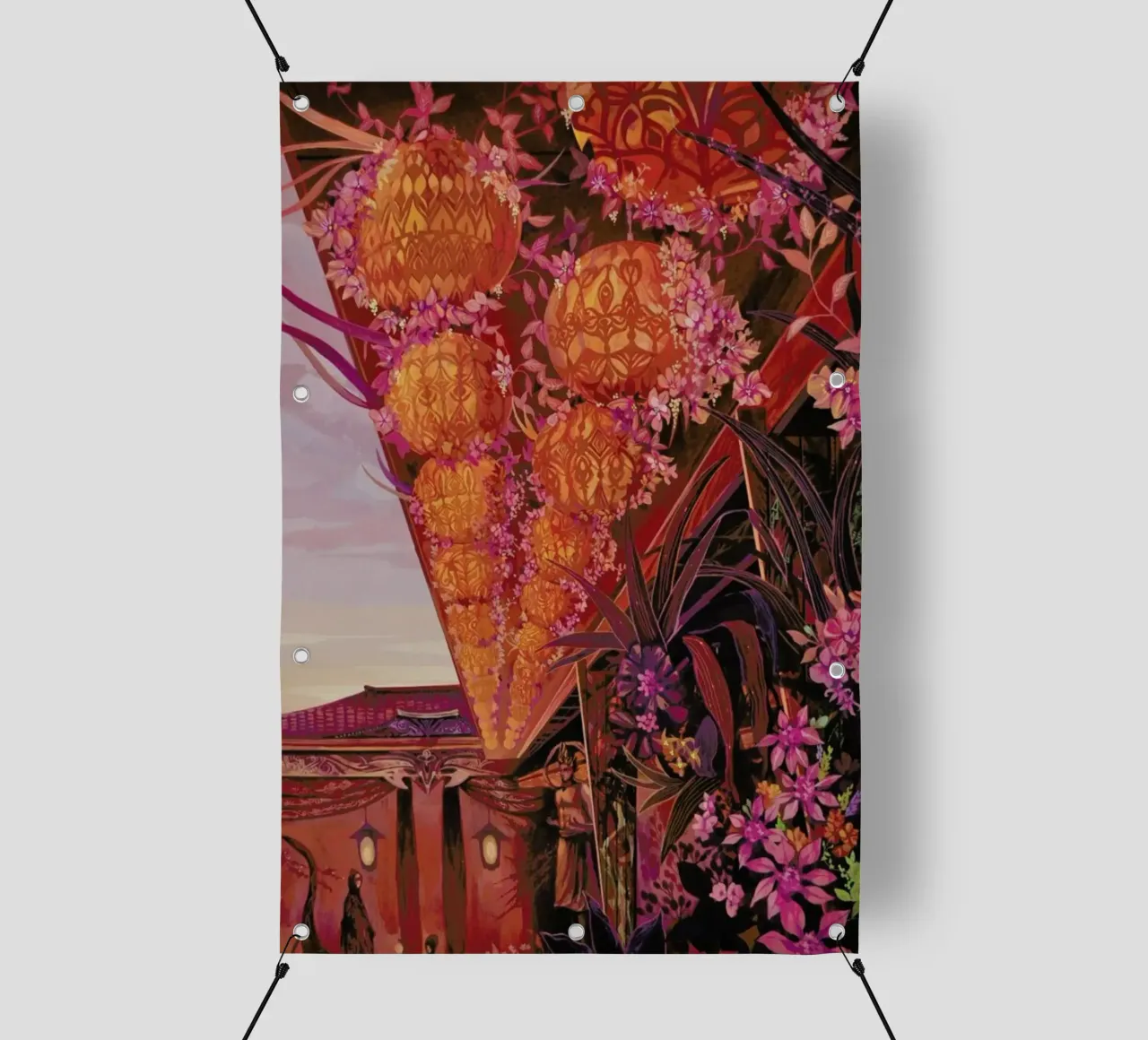 Flowers Temple pvc-zeil van Naito Shinpei