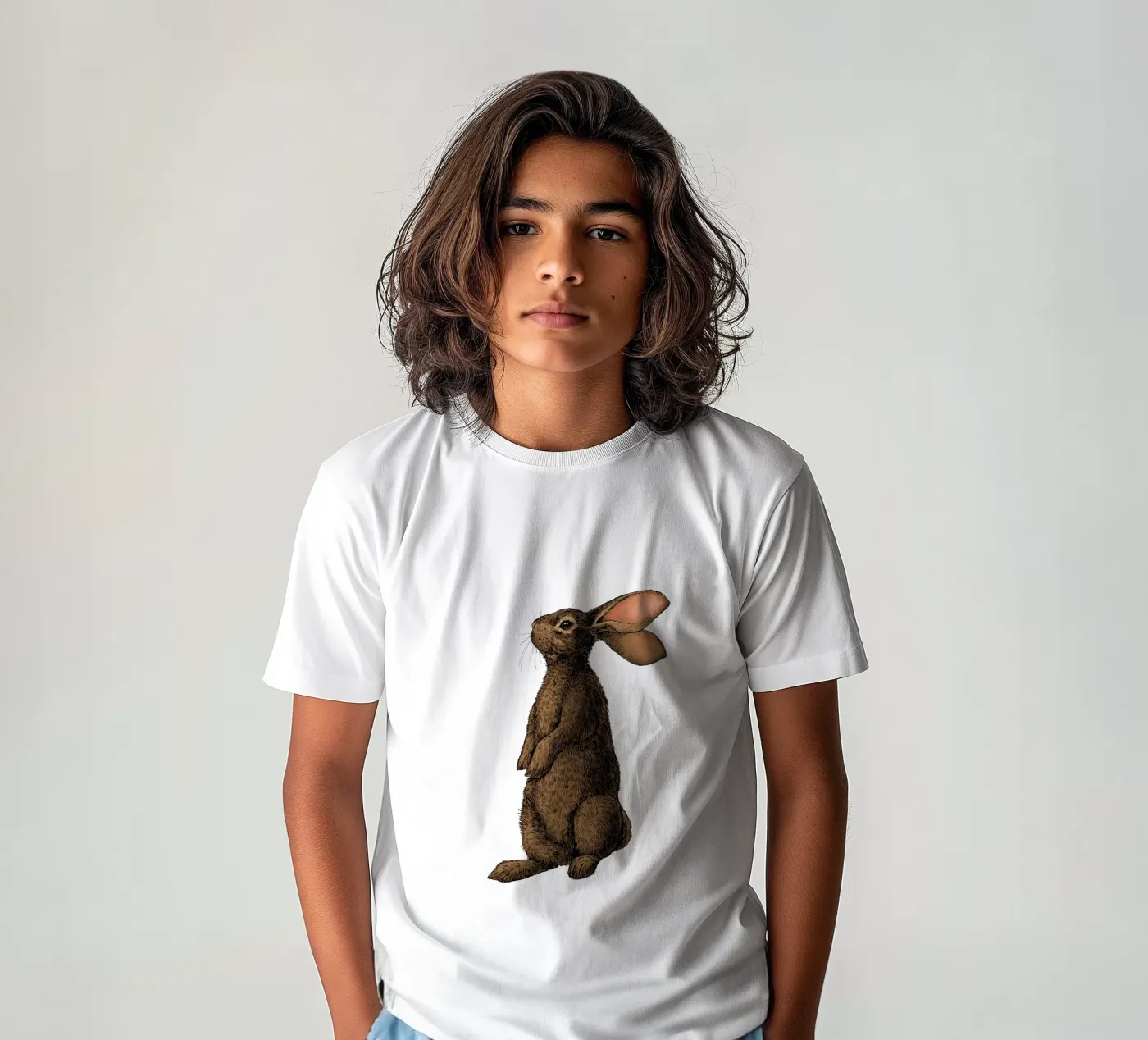 Rabbit t-shirt bambini da Painted animals