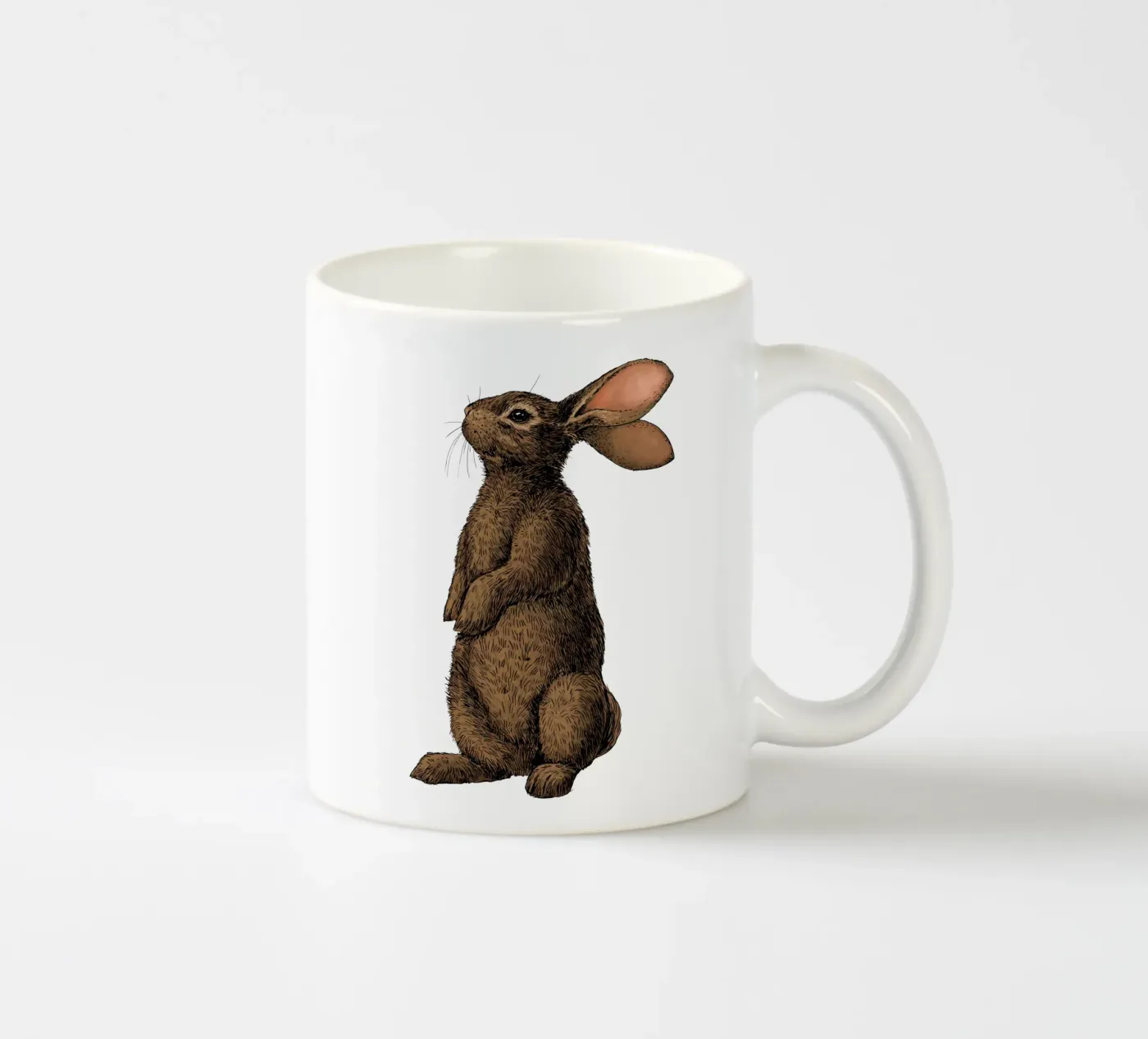 Rabbit ceramic mug by Painted animals