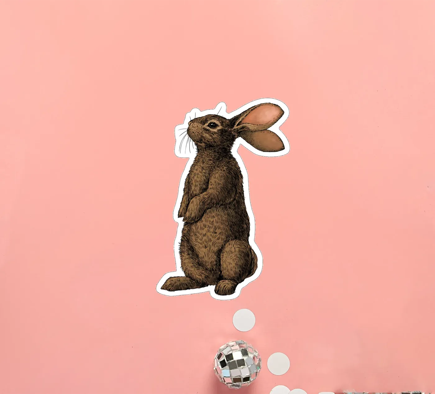 Rabbit sticker by Painted animals