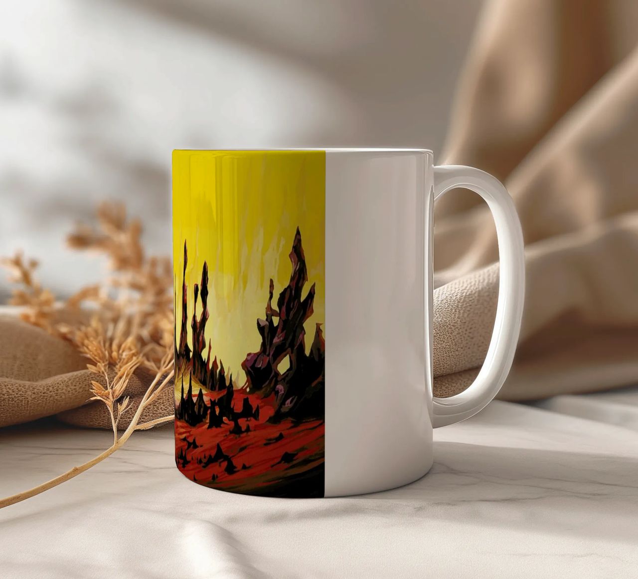 Red Desert tazza in ceramica da Naito Shinpei