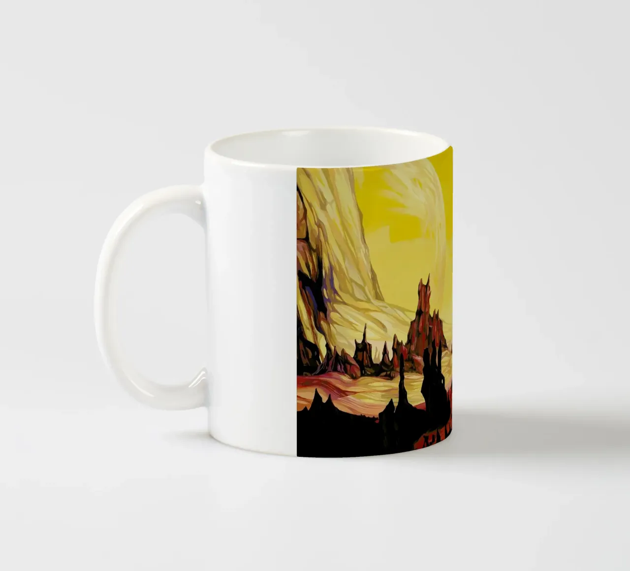 Red Desert taza de cerámica de Naito Shinpei