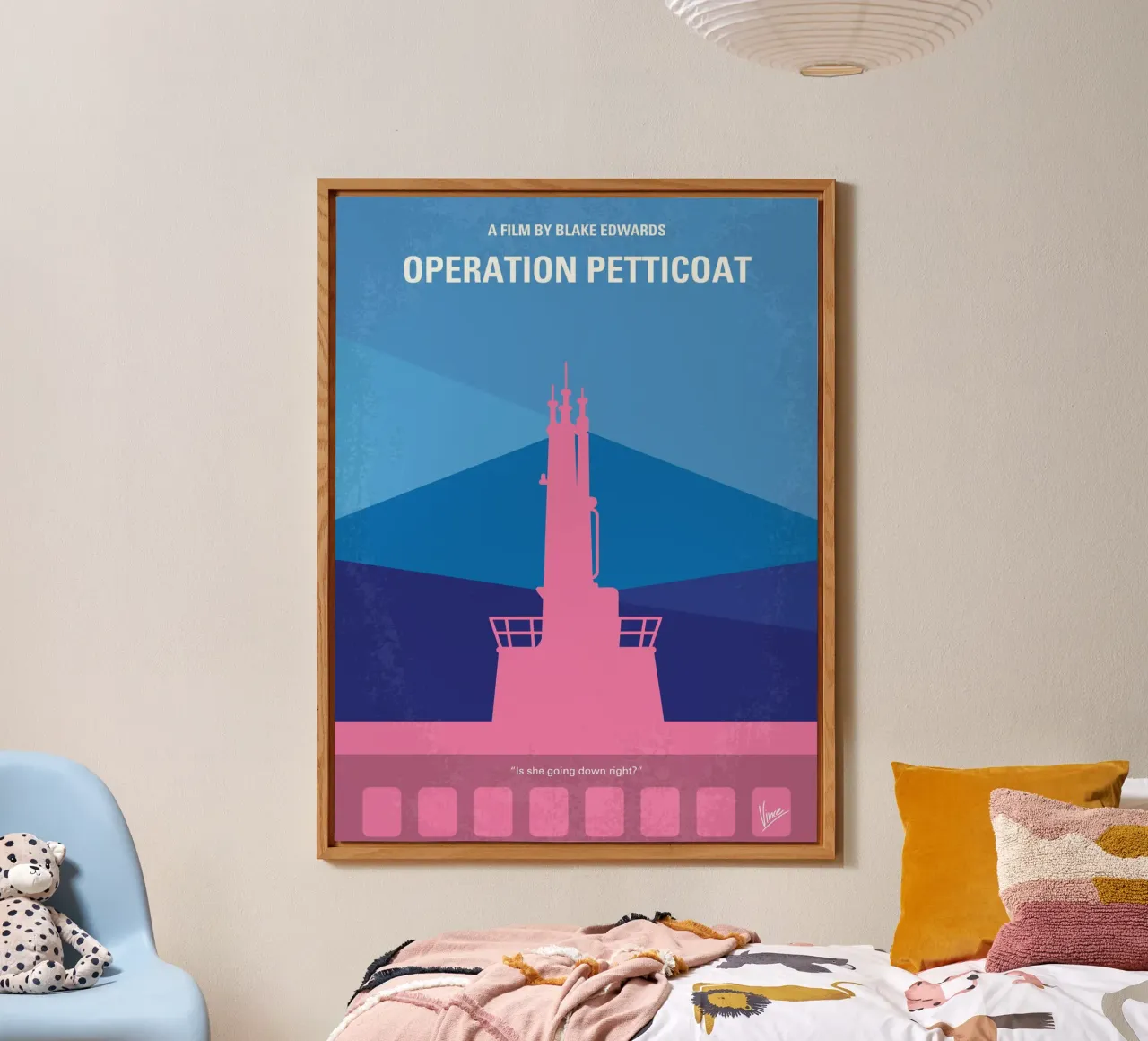 No867 My Operation Petticoat minimal movie aluminio dibond de Chungkong