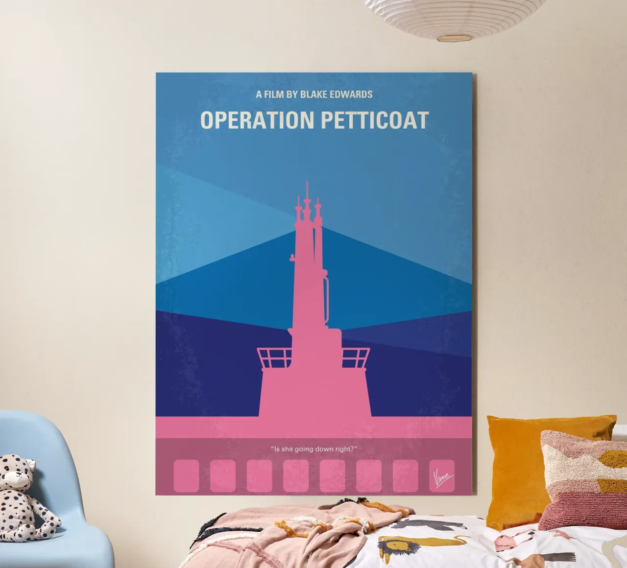 No867 My Operation Petticoat minimal movie aluminio dibond de Chungkong