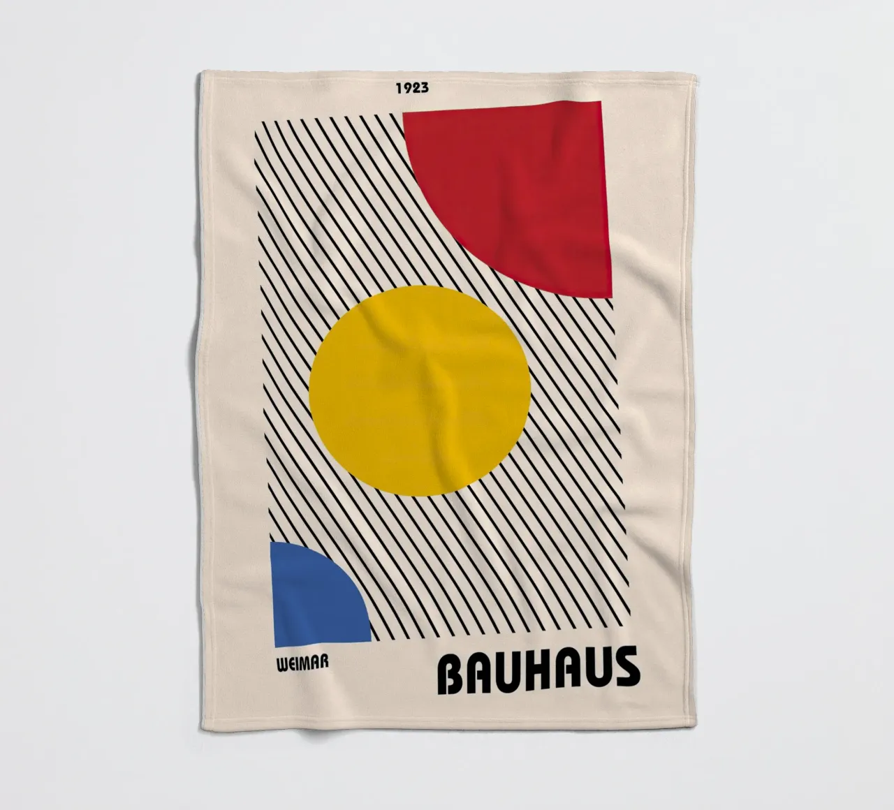 Bauhaus coperta in pile da Nikis Art Studio