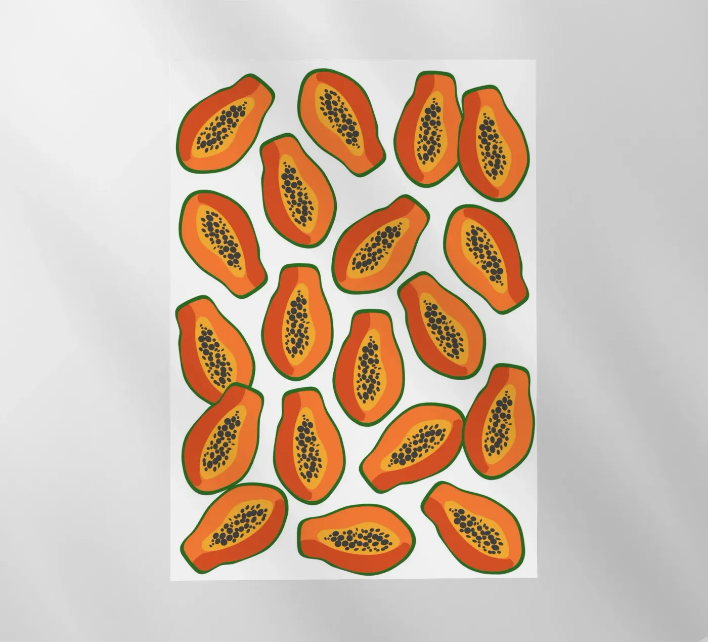 Papaya pattern pellicola backlit da Happypatterns