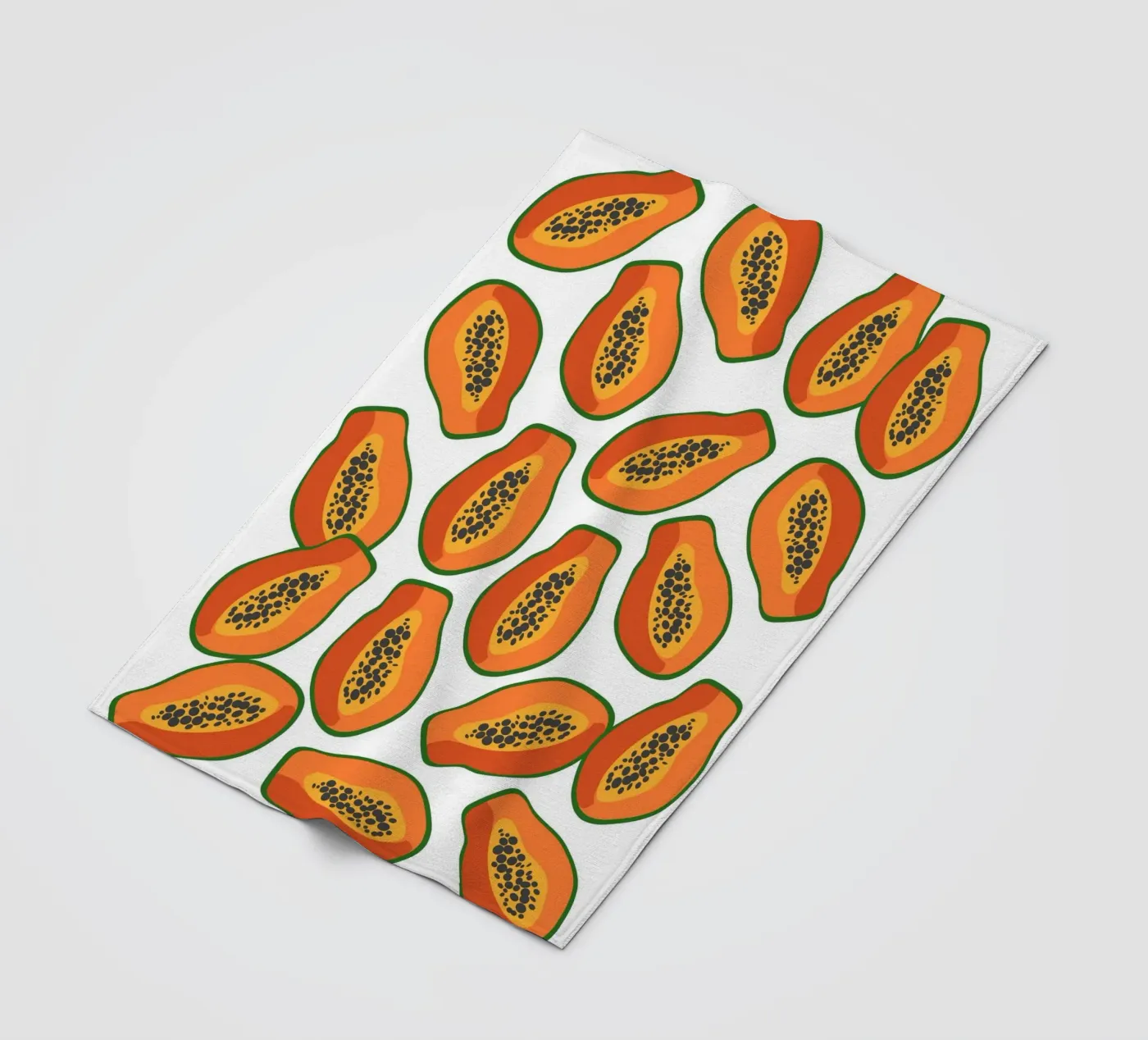 Papaya pattern Fleecedecke von Happypatterns
