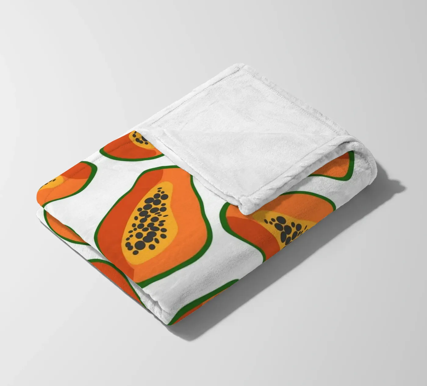 Papaya pattern Fleecedecke von Happypatterns
