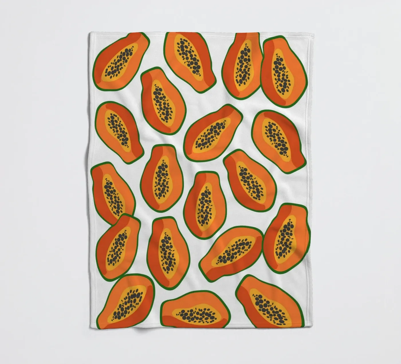 Papaya pattern Fleecedecke von Happypatterns