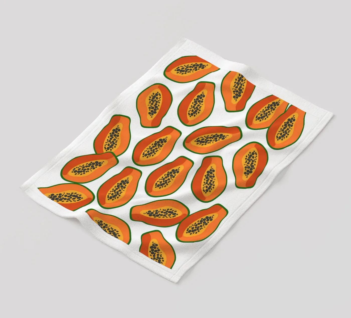 Papaya pattern Fleecedecke von Happypatterns