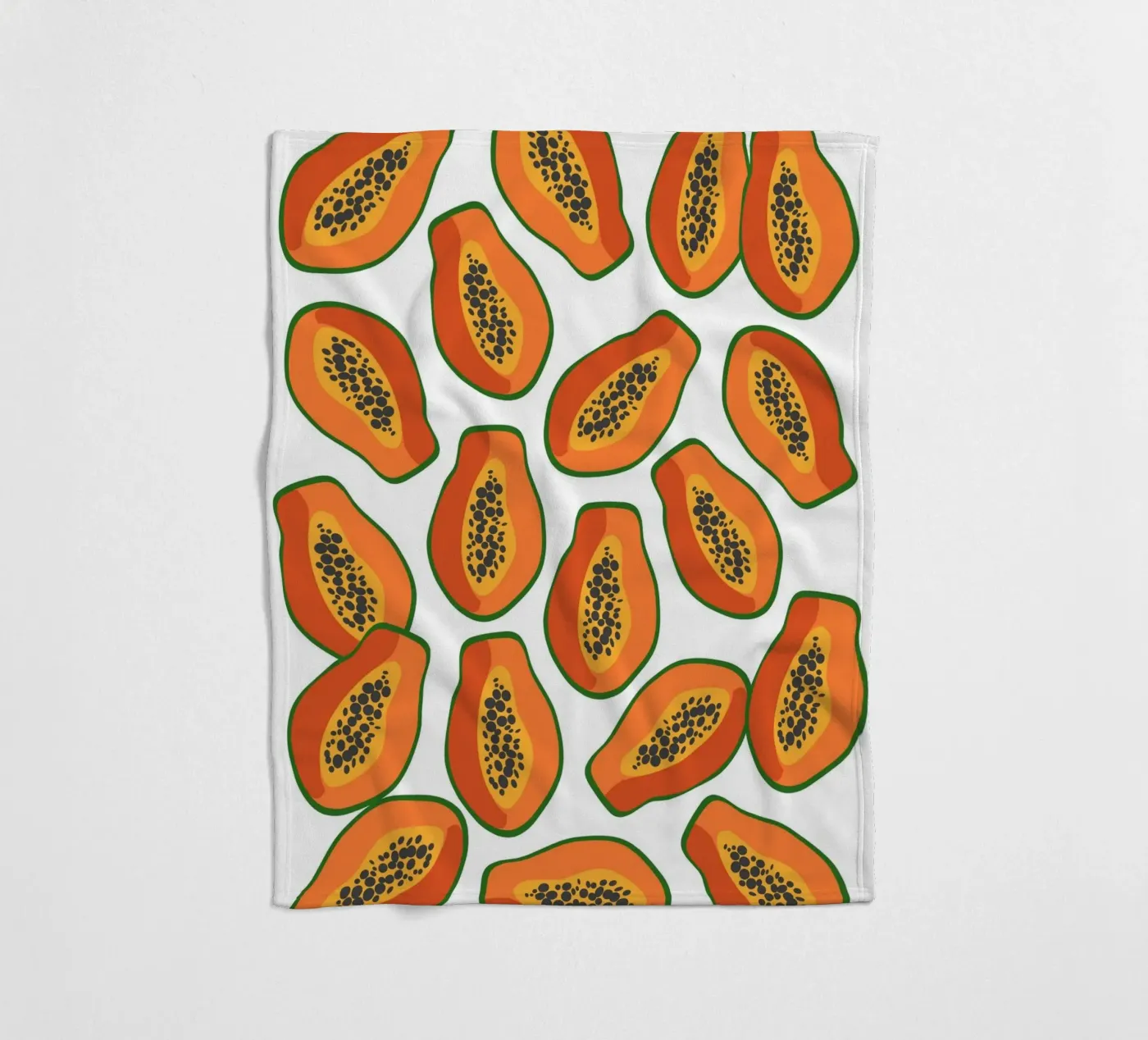 Papaya pattern Fleecedecke von Happypatterns