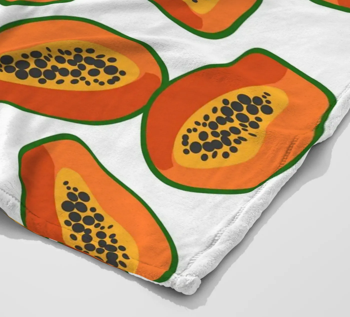 Papaya pattern Fleecedecke von Happypatterns