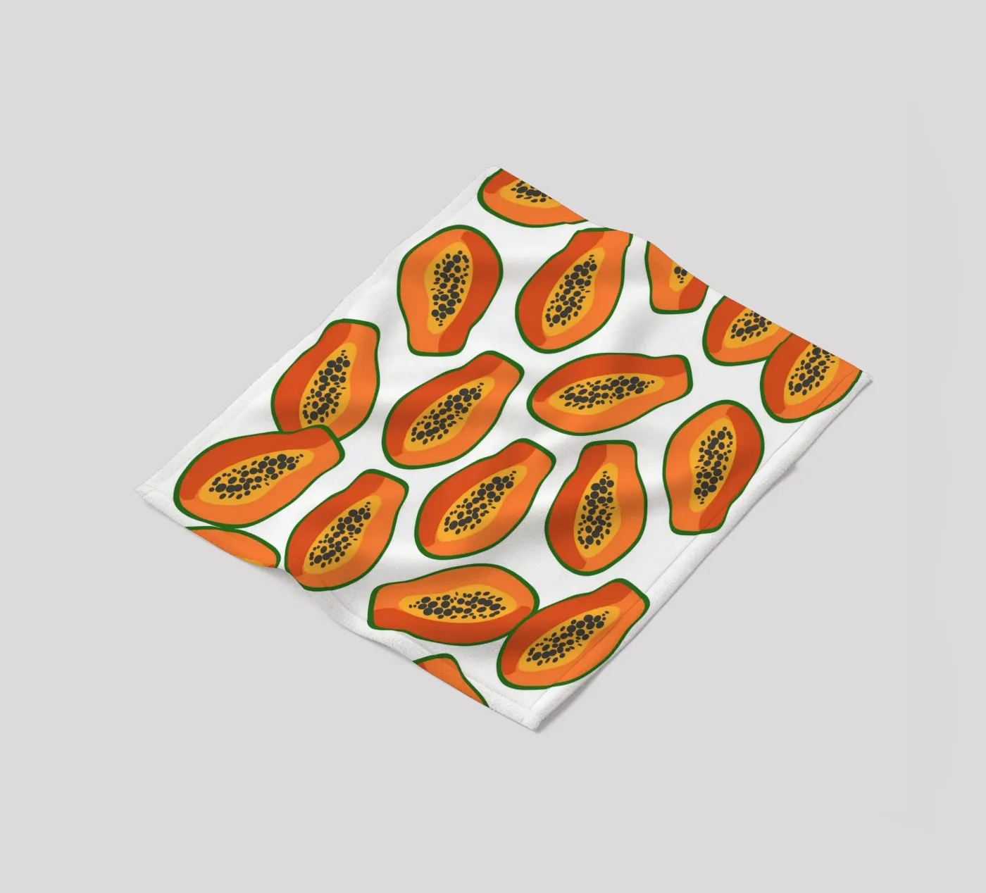 Papaya pattern Fleecedecke von Happypatterns