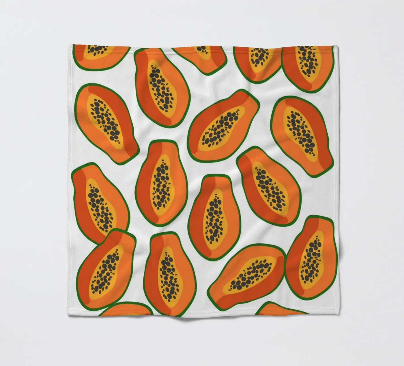 Papaya pattern Fleecedecke von Happypatterns