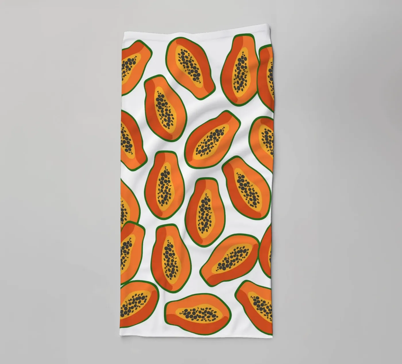 Papaya pattern badhanddoek van Happypatterns