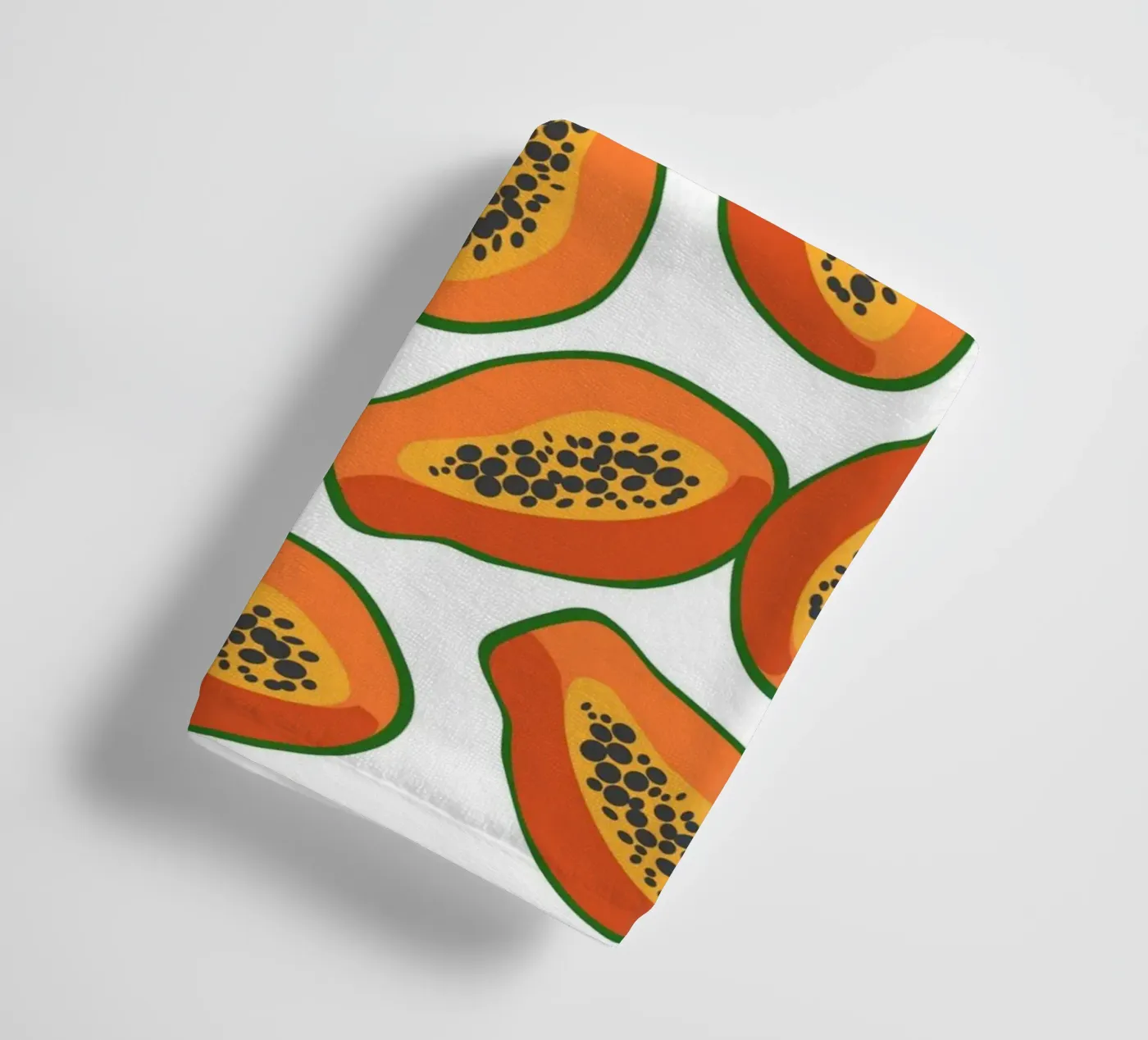 Papaya pattern badhanddoek van Happypatterns
