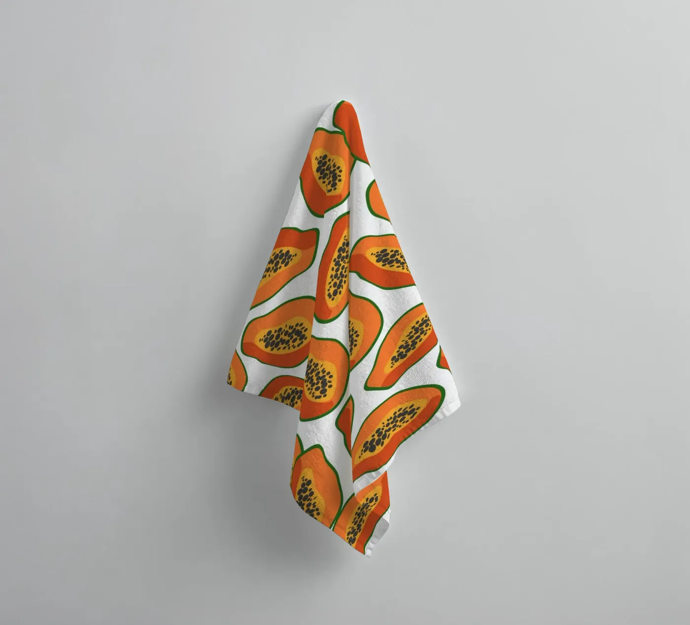 Papaya pattern badhanddoek van Happypatterns