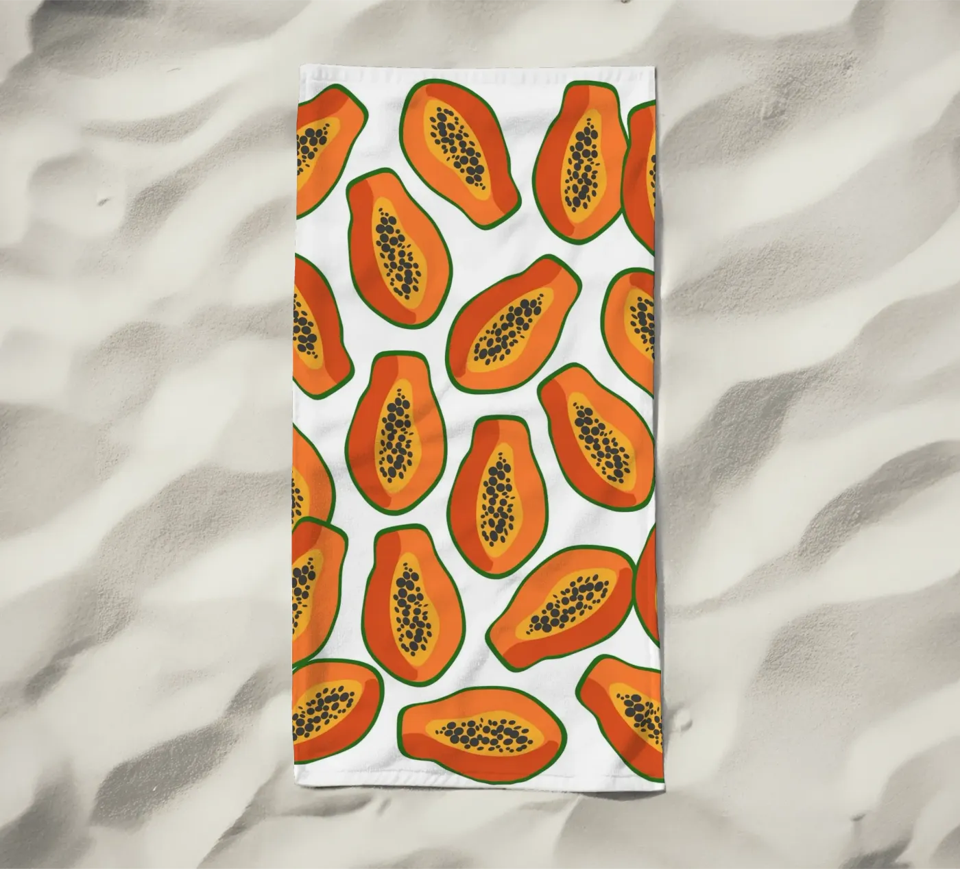 Papaya pattern telo mare da Happypatterns