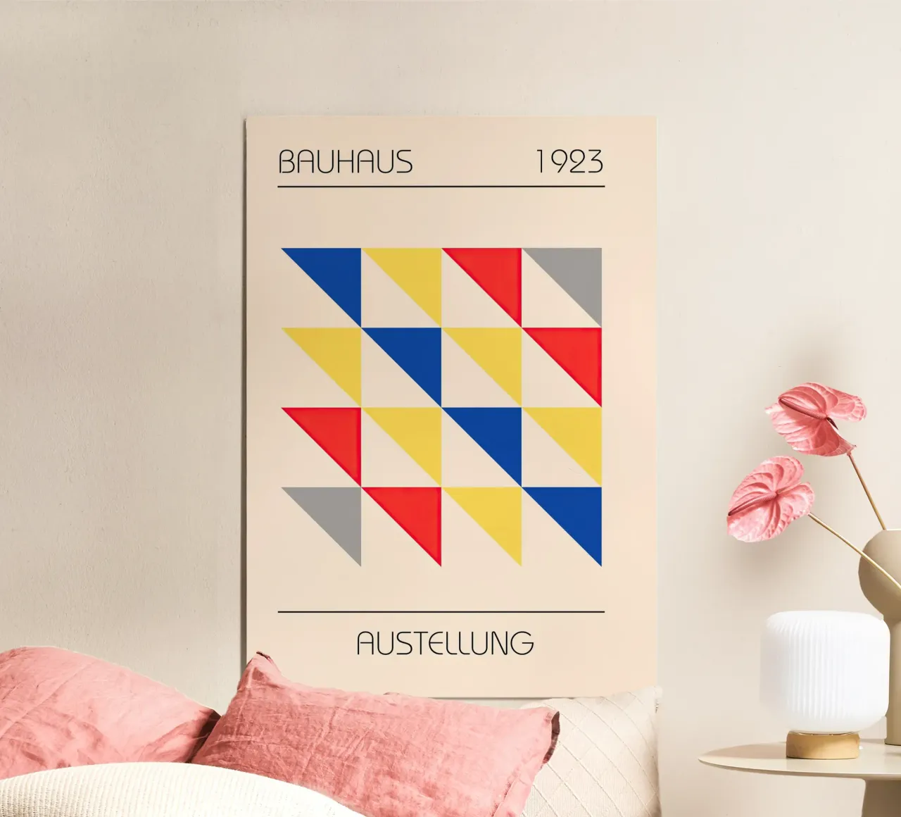 Bauhaus poster con telaio in legno da Nikis Art Studio