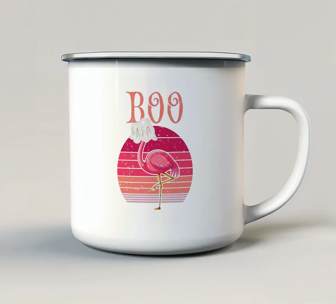 Boo tazza in smalto da edsonramosart