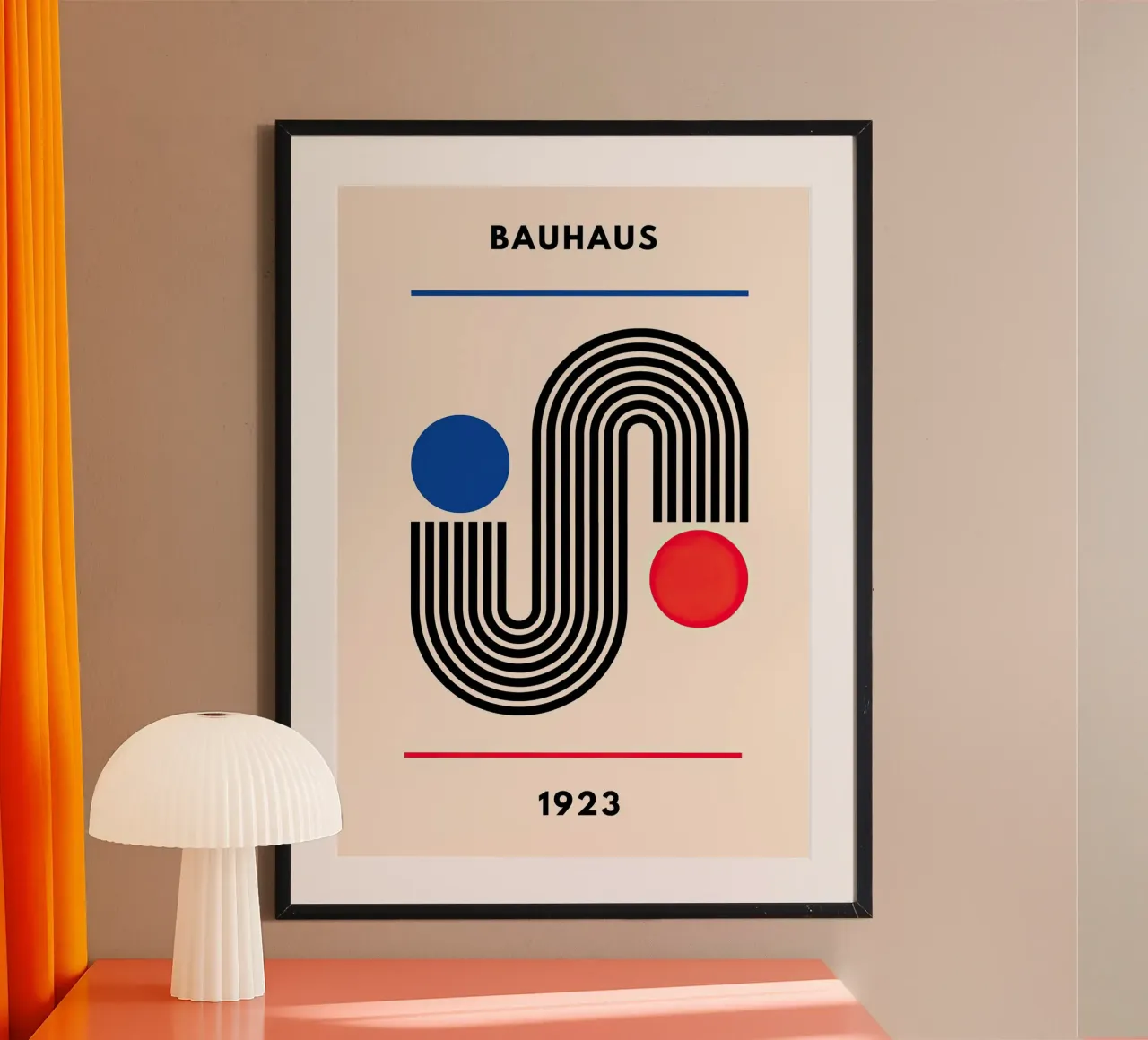 Bauhaus poster con telaio in alluminio da Nikis Art Studio